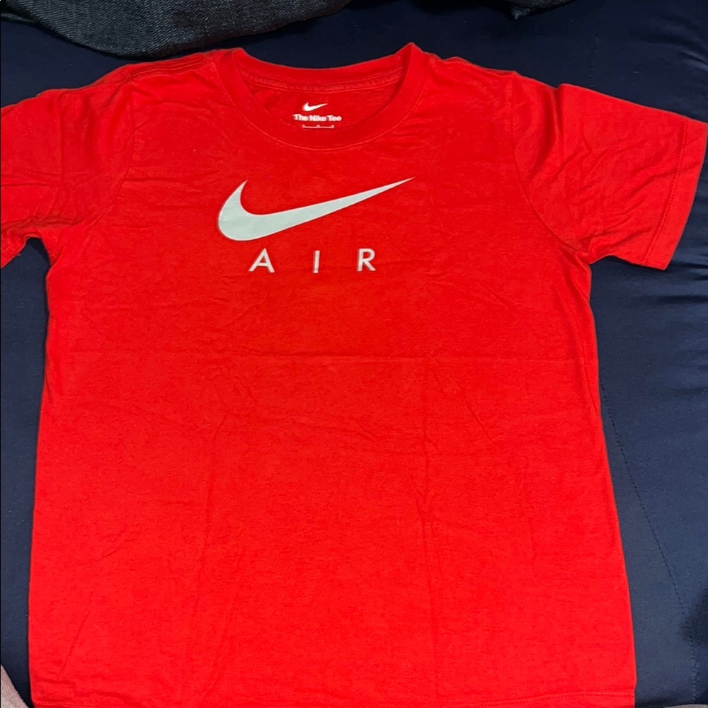 Nike Red Tee with Silver Swoosh